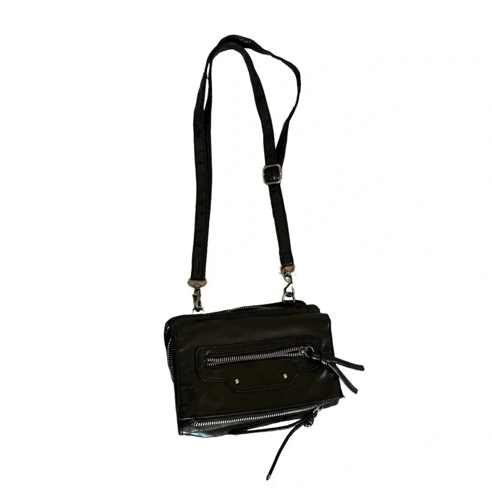 Vintage Mossimo black crossbody bag, foldable with lots of pockets